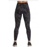 1364-ink Print Women Yoga Leggings with Pockets High Waist Compression Workout Running Gym Print Pants