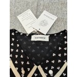 WMTBSRSW Women's Shirts Dressy Casual Short Sleeve Tee Tops Polka Dots Printed Pullover T Shirts Blouse