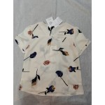 mdskiye Women's Floral Print Tops Short Sleeve T Shirt Blouses