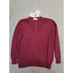 TGAJBL Women's Knitted Sweatshirt Crewneck Long Sleeve Blouse Top Red