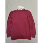 TGAJBL Women's Knitted Sweatshirt Crewneck Long Sleeve Blouse Top Red