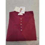 TGAJBL Women's Knitted Sweatshirt Crewneck Long Sleeve Blouse Top Red