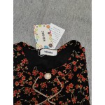 WQHNME Women's Fashion Floral Print Tops Blouse Casual Long Sleeve T Shirts