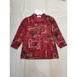 YOTQUSKI Women's Tops Casual Blouses Long-Sleeved T-Shirts Red