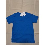 qiaocaity Women's Tops Short-Sleeved T Shirt Loose Fit Blouses Blue