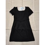 TBSPRJLT Women's Short Sleeve Soft Square Neck Button Down Dress