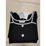 TBSPRJLT Women's Short Sleeve Soft Square Neck Button Down Dress