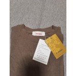 Svbnaue Women's Tops Casual Blouses Short-Sleeved T-Shirts Brown