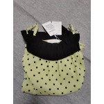 FDUUWOkD Women's Elegant Polka Dots Print Short-Sleeved Blouse Top