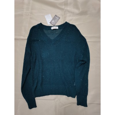 ZhuozoIY Women's Knit Shirts V Neck Long Sleeve Casual Sweater