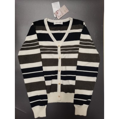 MIVAMIYA Women's Blouses Casual Long Sleeve Crewneck Color Block Knit Sweatershirt Tops