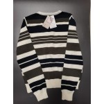 MIVAMIYA Women's Blouses Casual Long Sleeve Crewneck Color Block Knit Sweatershirt Tops