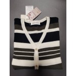 MIVAMIYA Women's Blouses Casual Long Sleeve Crewneck Color Block Knit Sweatershirt Tops