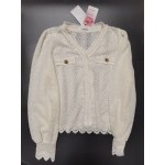 Jmntiy Women's Blouses Casual Long Sleeve Crewneck Pullover Knit Blouse Tops