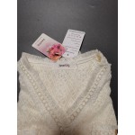 Jmntiy Women's Blouses Casual Long Sleeve Crewneck Pullover Knit Blouse Tops
