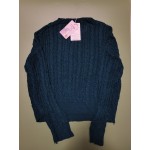 YYNS Women's Knit Shirts Crewneck Long Sleeve Casual Sweater Blue