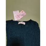 YYNS Women's Knit Shirts Crewneck Long Sleeve Casual Sweater Blue