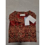 Adpan Women's Tops Casual Blouse Short Sleeve Buttons Up Floral T-Shirts
