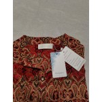 Adpan Women's Tops Casual Blouse Short Sleeve Buttons Up Floral T-Shirts