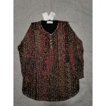 QHRMKOG Women's Pullover Floral Print Long Sleeve V Neck Blouse