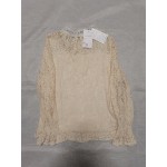 zhishanBH Women's Tops Long Sleeve Elegant Lace Top Blouses