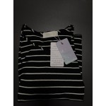 Caoblia Women's Tops Crewneck Sweatshirt Long Sleeve Striped Blouse Top