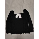 JHLZHS Women's Long Sleeve Square Neck T Shirt Loose Button Down Blouses