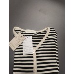 DLGBgirls Women's Short Sleeve Striped T-Shirt Tee Shirt Tops Slim Fit Blouses