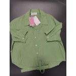 Ytobaz Women's Long Sleeve Button Down Shirts,Tie Front Button Down Tops Casual Blouses