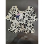 CCMAOLU Womens Tops Floral Summer Button Down Blouse Short Sleeve Shirts