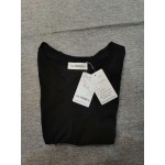 GA WEIHUA Women's Casual Short Sleeve V Neck Blouse T-shirt Black