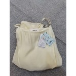 Mnyotv Cold Shoulder Frill Trim Spaghetti Strap Baggy Blouse yellow