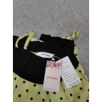 nhApmj Women's Strap Cold Shoulder Tops Lantern Polka Dot Short Sleeve Shirt Blouse