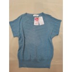 DWSHUM Women's Causal Loose Short Sleeve T-Shirts Cozy Knit Blouse Tops