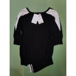 Gmdeguo Women's Asymmetrical Slim Fitted Tops Long Sleeve Blouses V Neck T Shirts
