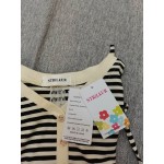 NTRiLkUR Womens Tops Short Sleeve Striped Tee Shirts V Neck Button Up Blouse
