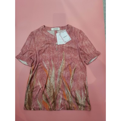 Hyknon Womens Short Sleeve Elegant Casual Tops Blouse