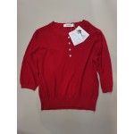 Dmlowu Women's Sweater Long Sleeve Loose Pullover Buttons Up Sweater