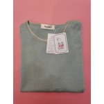 Ynynloco Women's Spring Summer Tops Fashion Blouses Crewneck Short Sleeve Pullover Knitted Casual Sweater
