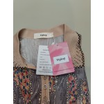 Ntpkop Womens Dressy Casual Tops Collared Casual Short Sleeve Knitted Blouses