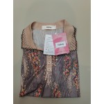 Ntpkop Womens Dressy Casual Tops Collared Casual Short Sleeve Knitted Blouses