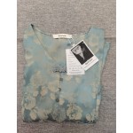 Quwlolw Womens Vintage Short Sleeve Floral Print Blouse