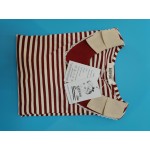HAJWOH Womens Short Sleeve T Shirts Striped Collared T Shirts Blouses