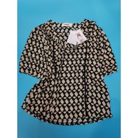 Fwuguen Womens Casual Tops Tunic Blouses Lightweight Half Sleeve Blouse