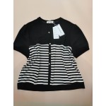 Lxfasshor Women Striped Blouses Short Sleeve Button Down Blouses