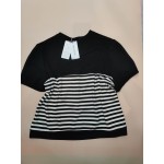 Lxfasshor Women Striped Blouses Short Sleeve Button Down Blouses