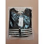 Lxfasshor Women Striped Blouses Short Sleeve Button Down Blouses