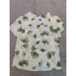 qndjkx Womens Tops Short Sleeve Floral Print V Neck Blouses