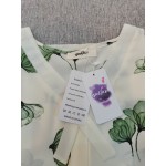 qndjkx Womens Tops Short Sleeve Floral Print V Neck Blouses
