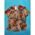 Qhnvtd Womens Shirts Tops Short Sleeve Floral Print Blouses